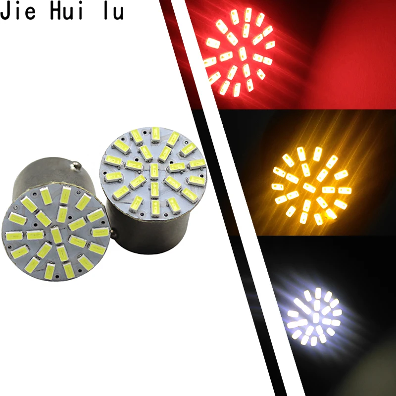 100 шт. * 1157 BAY15D P21W 3014 Светодиодный 22 SMD поворотный сигнальный тормозной светильник