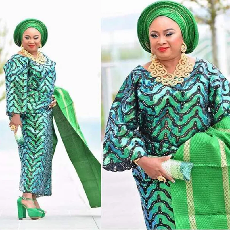 Высокое качество органза кружевная ткань 2019 африканская французская пайетки для