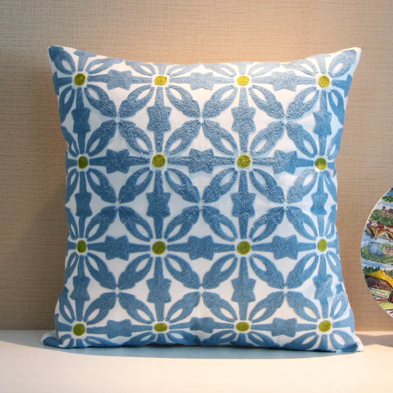 Подушка с вышивкой подушка для кровати спинки фольклорная на заказ наволочки