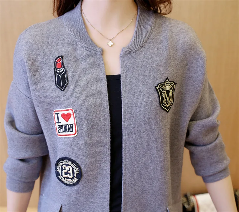 2019 для женщин свитер Топы корректирующие Винтаж женские кардиганы белый тянуть