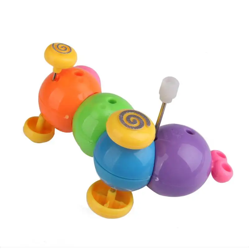 1Pcs Kids Clockwork Carpenterworm Children Plastic Wind Up Toy Environment-friendly Carpenterworm Cutworm Clockwork Spring Bug