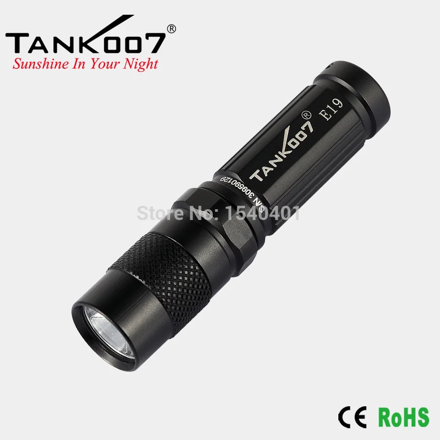 TANK007 E19 CREE 180 люмен 3 режима яркий светодиодный фонарик aa батареи torchlight брелок