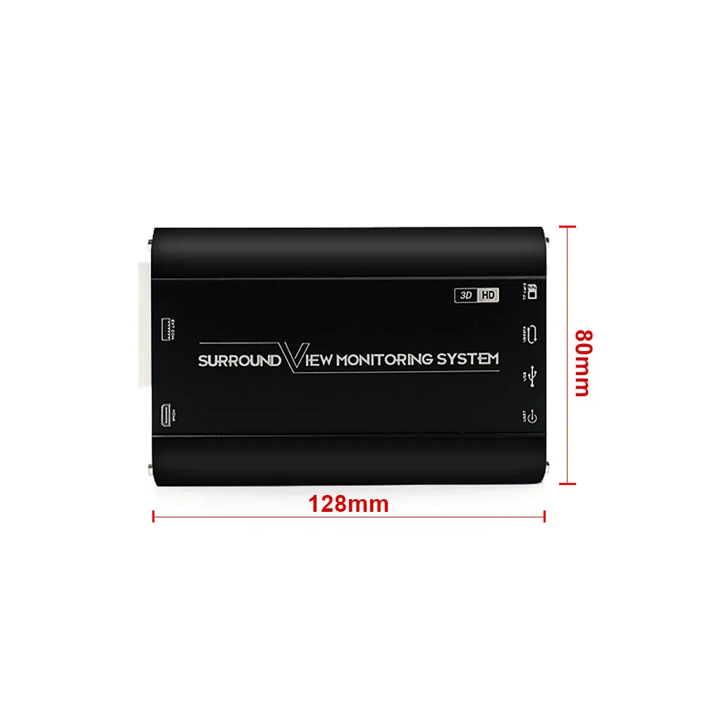 Автомобильный 360 бесшовный объемный цифровой видеорегистратор 3D 1080P DVR Dash Cam, камера заднего вида 32G HDMI 180 градусов