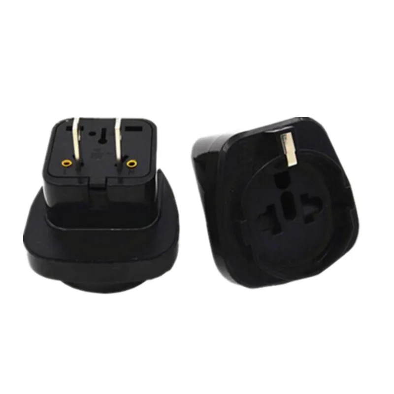 1PC white/black 2 pin American US socket adaptor Embedded Swiss Italy EU German USA american flat plug adapter converter - купить по