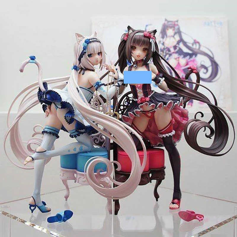 nent Blue Nekopara Chocola& Vanilla 1/7 Масштаб ПВХ фигурка сексуальные аниме фигурки аниме фигурка модель игрушки 24 см