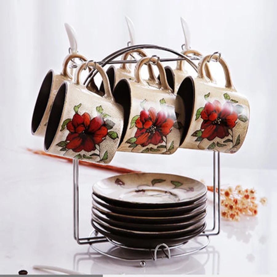 Набор чашек для эспрессо в английском и Европейском стиле элегантные чайные