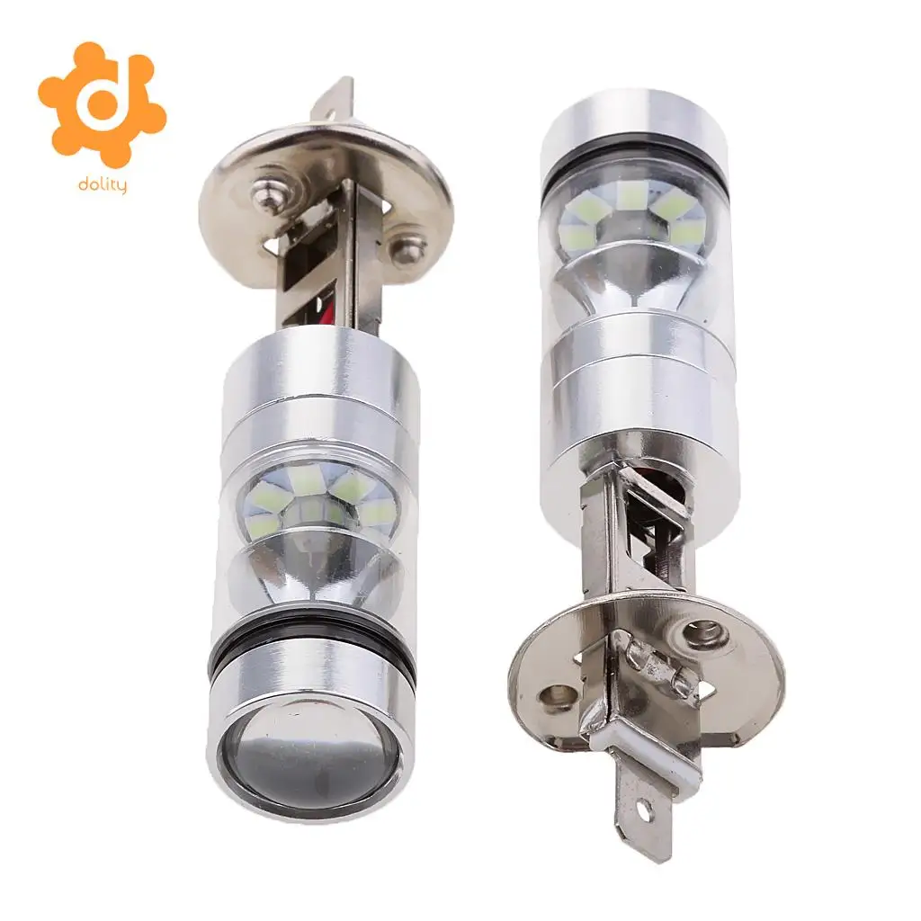 2 шт. H1 20-SMD светодиодный 100 Вт 8000 к автомобильный противотуманный DRL светильник для