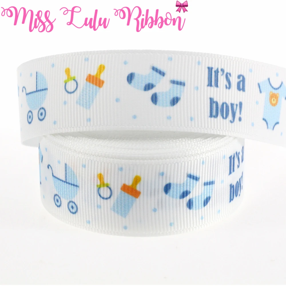 22 мм 25 Baby Elepant милый мультфильм печатных Grosgrain ленты изготовление для волос DIY