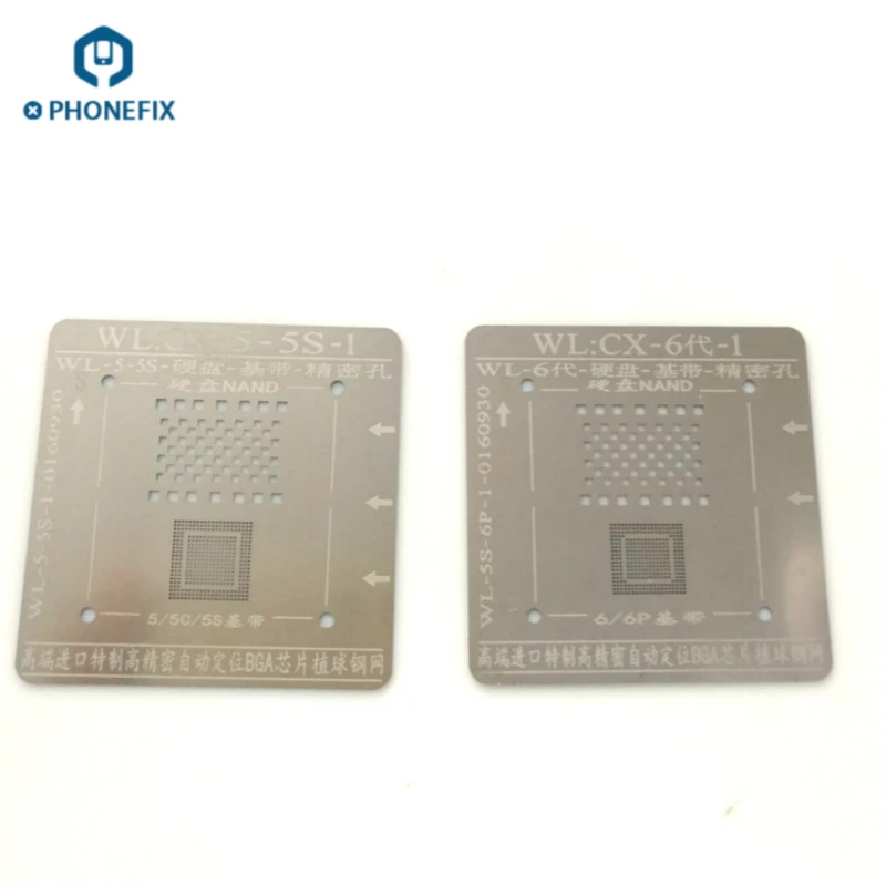 PHONEFIX WL BGA трафарет NAND Flash Baseband прецизионное отверстие ЦП жестяная сеть с магнитным