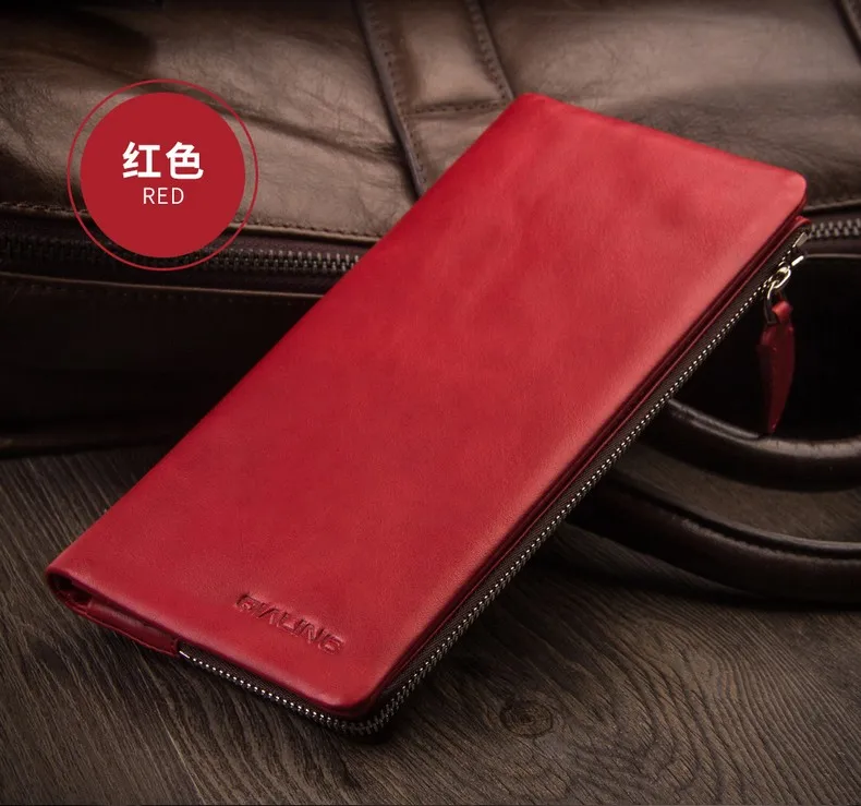 Сумка из натуральной кожи для мобильного телефона чехол для Xiaomi mi 8 Explorer 9 mi x 3 2 s 2 чехол воловья кожа Многофункциональный Мобильный пакет - Цвет: Красный