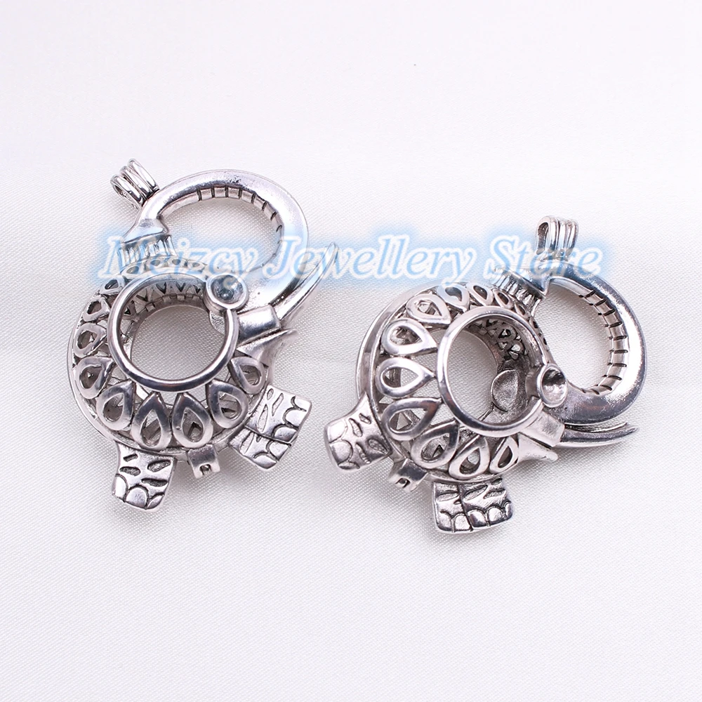 1 шт. серебряные открытые бусины в виде слона | Украшения и аксессуары