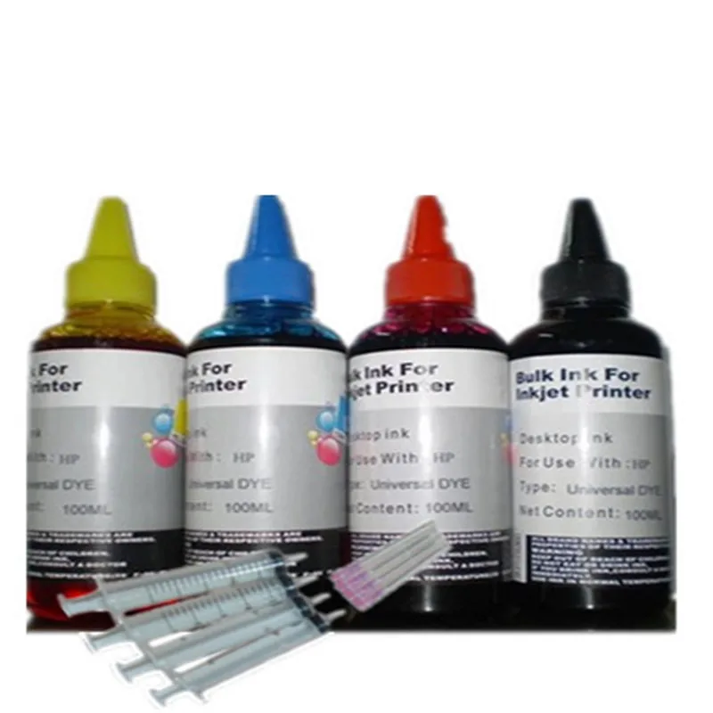 4 шт. картриджи для принтера HP Canon Epson 100 мл|cartridge refill kit|refill kitink cartridge kit |