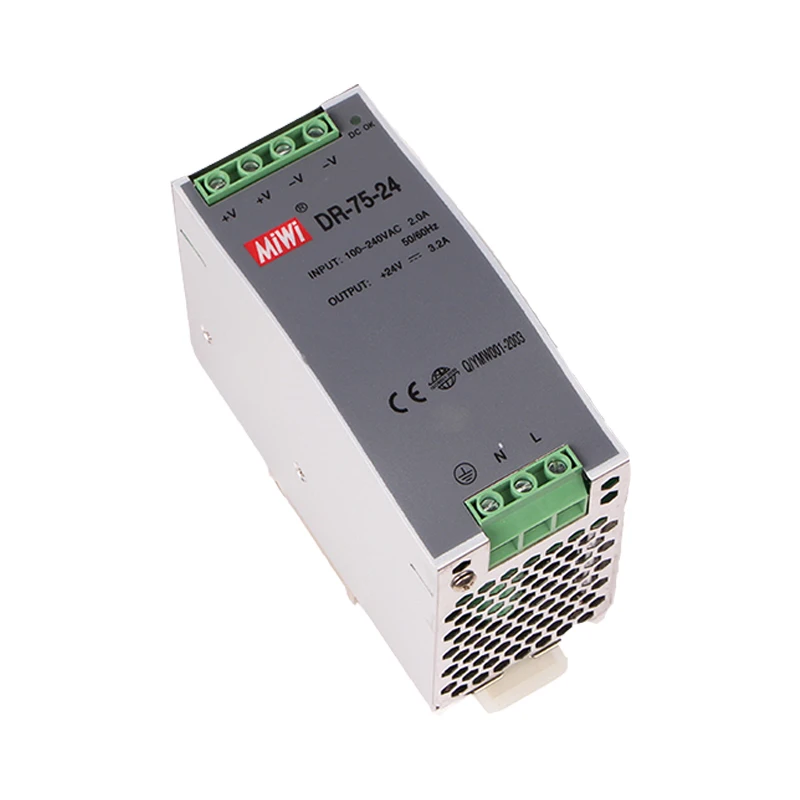 Выход DC12V, 24 V, 48V DR-75 блок питания AC DC din-рейка импульсный источник питания 240w din-рейка SMPS