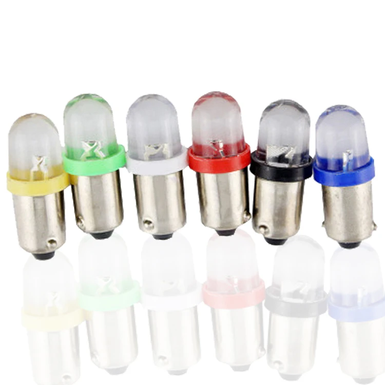 YSY 50 шт 12В DC BA9S 1 светодиодный F8 1 SMD T4W T11 светодиодный лампы выпуклая линза белый синий красный янтарь зеленый пинбол автомобильные лампы