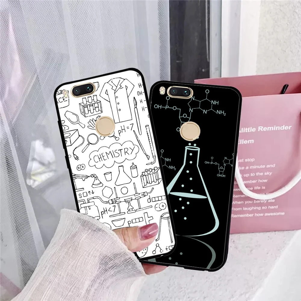 YIMAOC chemistry scribbles on white Soft Case for Redmi Note 4 4A 4X 5 Plus 5A Prime 6 Pro 6A 7 S2 Go |