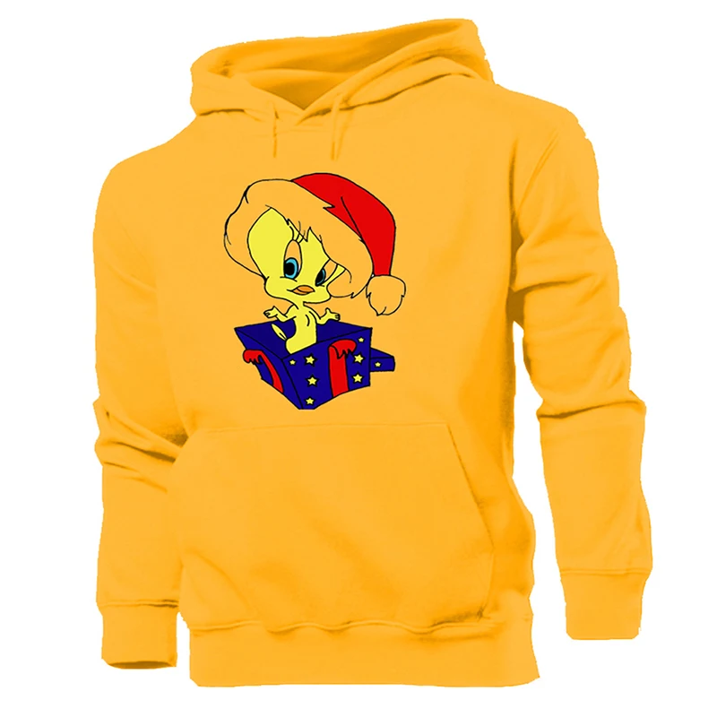 Забавная мультяшная птичка Твити, милый кролик баг и Черный кот Looney Tunes, Женская толстовка с капюшоном, пуловер с капюшоном - Цвет: YeWM596Y