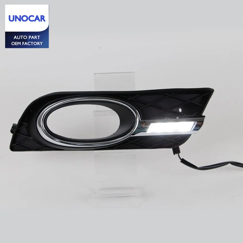 Car Daytime Running Lights Kits For Honda Civic LED DRL 2011-2014 9TH 9th Fog Light Cover Frame with white lights | Автомобили и