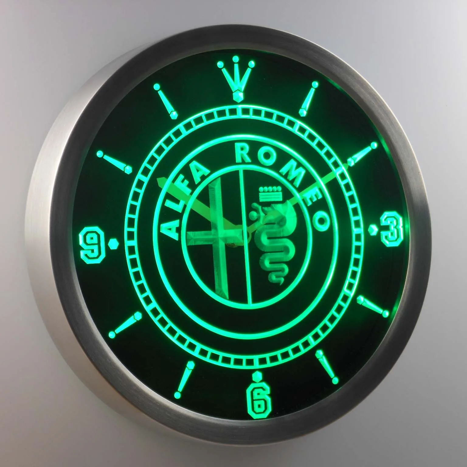 Nc0172 Alfa Romeo неоновые световые знаки Светодиодные настенные часы|wall clock|led wall clockclock