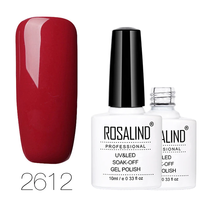 2612 ROSALIND, 10 мл, 68 цветов, серия, Гель-лак для ногтей, Гель-лак для ногтей, гель-краска, замачиваемый, Vernis, полуперманентный, УФ-гель для ногтей - Цвет: 2612