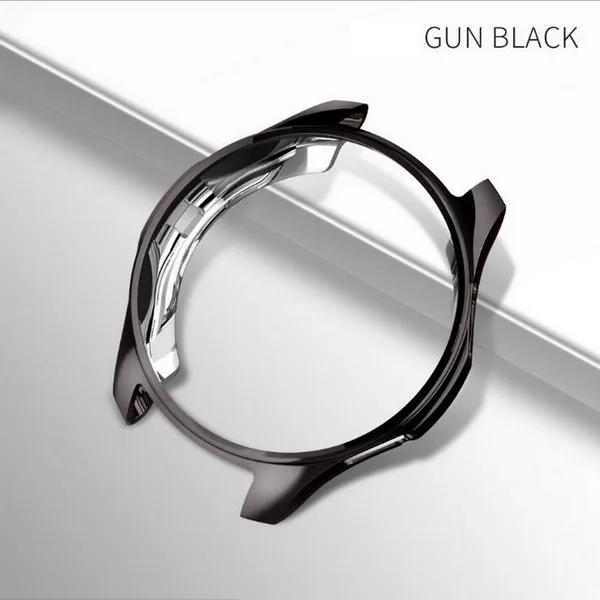 gray ТПУ мягкий чехол для смарт часов чехол для samsung Galaxy gear S3 Frontier классические часы 46 мм ультра тонкий защитный силиконовый чехол - Цвет: gray