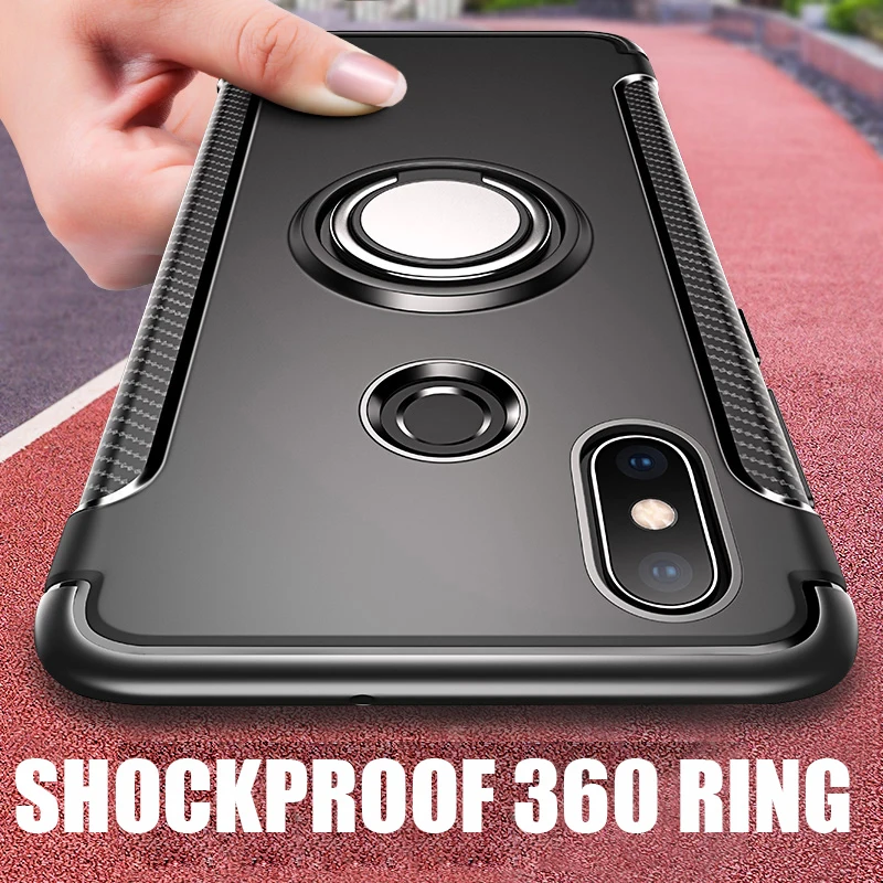 Чехол для телефона с держателем на 360 кольцах Для XiaoMi Mi 8 Lite SE 6 A1 A2 RedMi Note 5 Pro 5A Prime S2