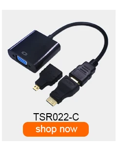 TISHRIC для HDMI в VGA кабель с аудио адаптер питания мужчин и женщин видео конвертер 1080P для HDMI2VGA ПК ноутбук PS3/4 STB