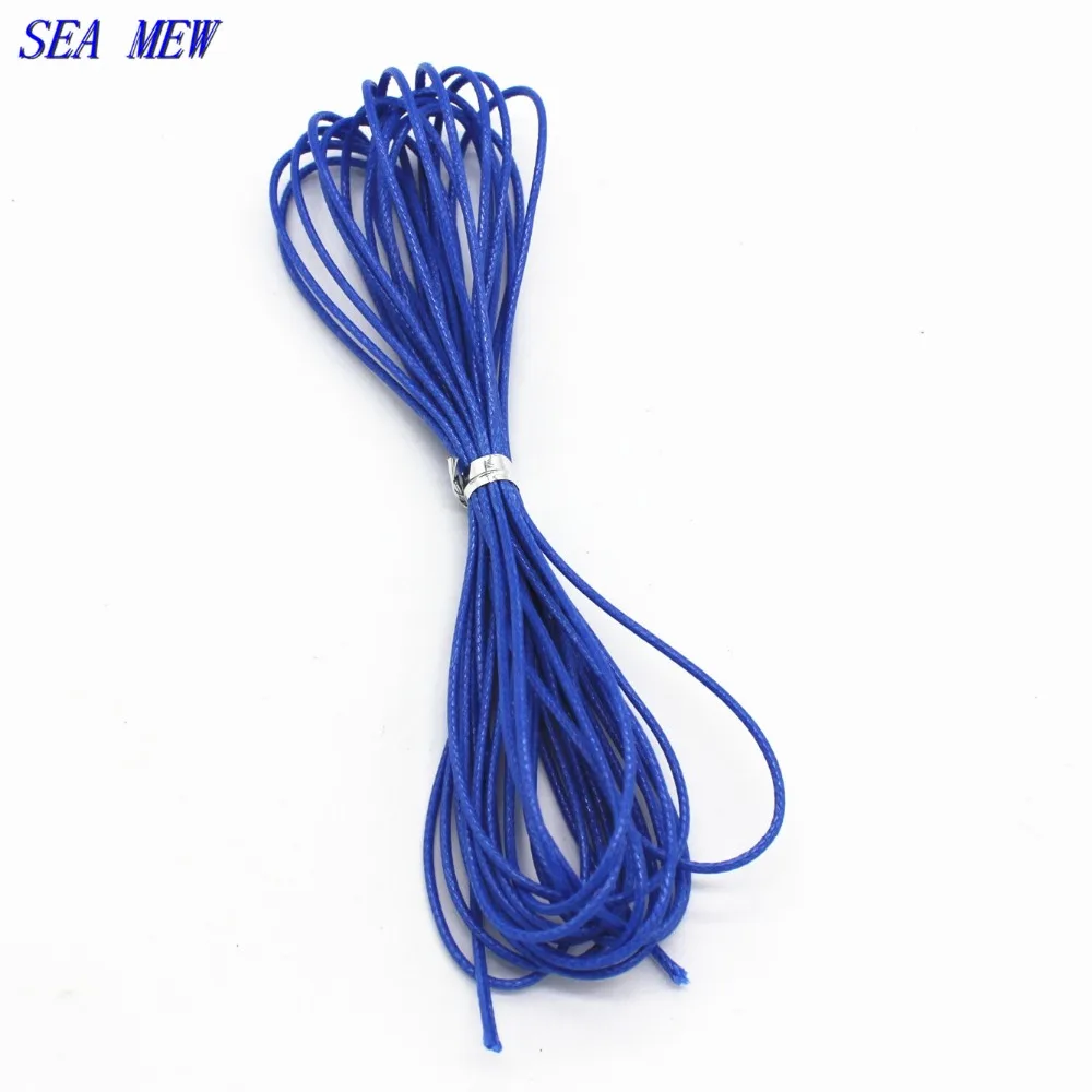 SEA MEW 10 метров диаметр 1 5 мм вощеная нить полиэфирный шнур веревка ремешок DIY