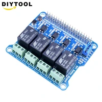 1pcs raspberry pi power relay board expansion module shield supports rpi ab2 b3 b for home automation intelligent