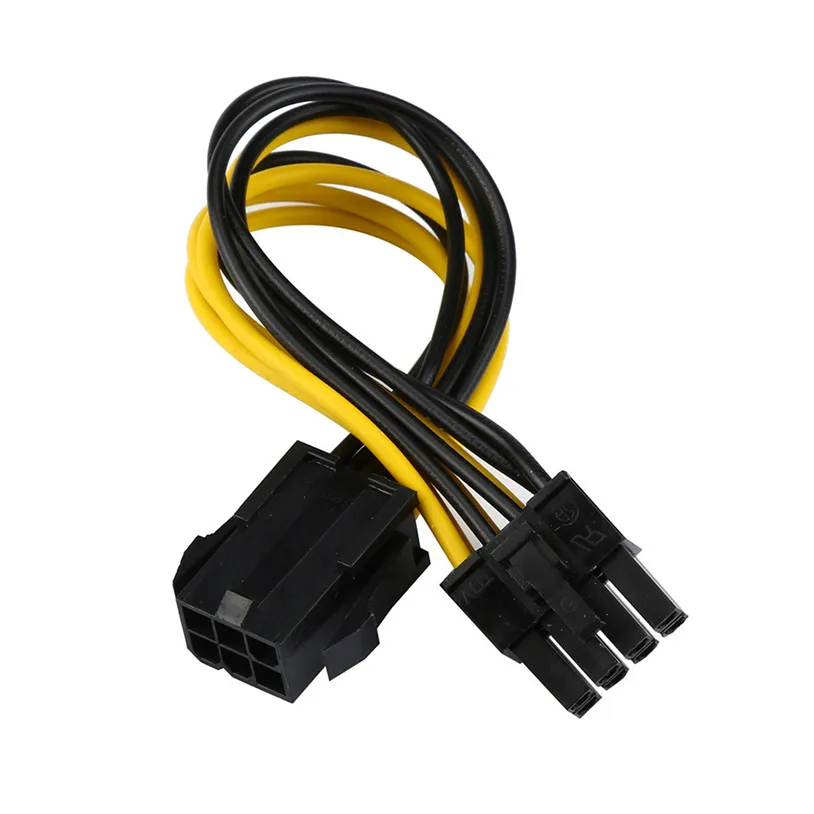 6-контактный к 8-контактный PCI Express кабель преобразователя питания для видеокарты