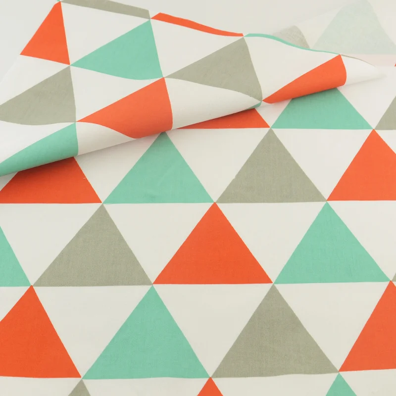 Three color Geometric Woven Bedding Decoration Home Textile Patchwork Sewing Cloth Craft Teramila Fabrics Tecido | Дом и сад