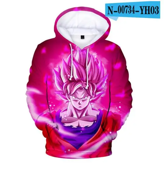 Anime Hoodie Dragon Ball Z Pocket Hooded Sweatshirt Kid Goku 3D Hoodies Pullovers Men Women Long Sleeve Outerwear Poleron Hombre - Цвет: 009