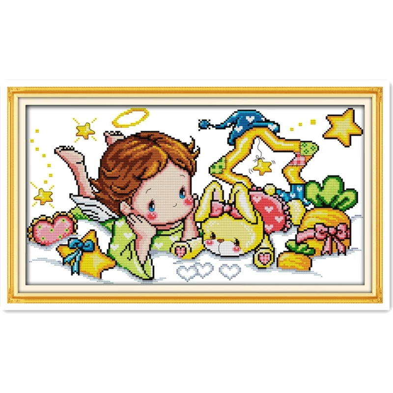 Набор для рукоделия Angel boy вышивки крестиком китайский Счетный домашний декор |