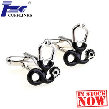 Черная запонка для стетоскопа запонки 2 пары бесплатная доставка|cufflink cuff|cuff