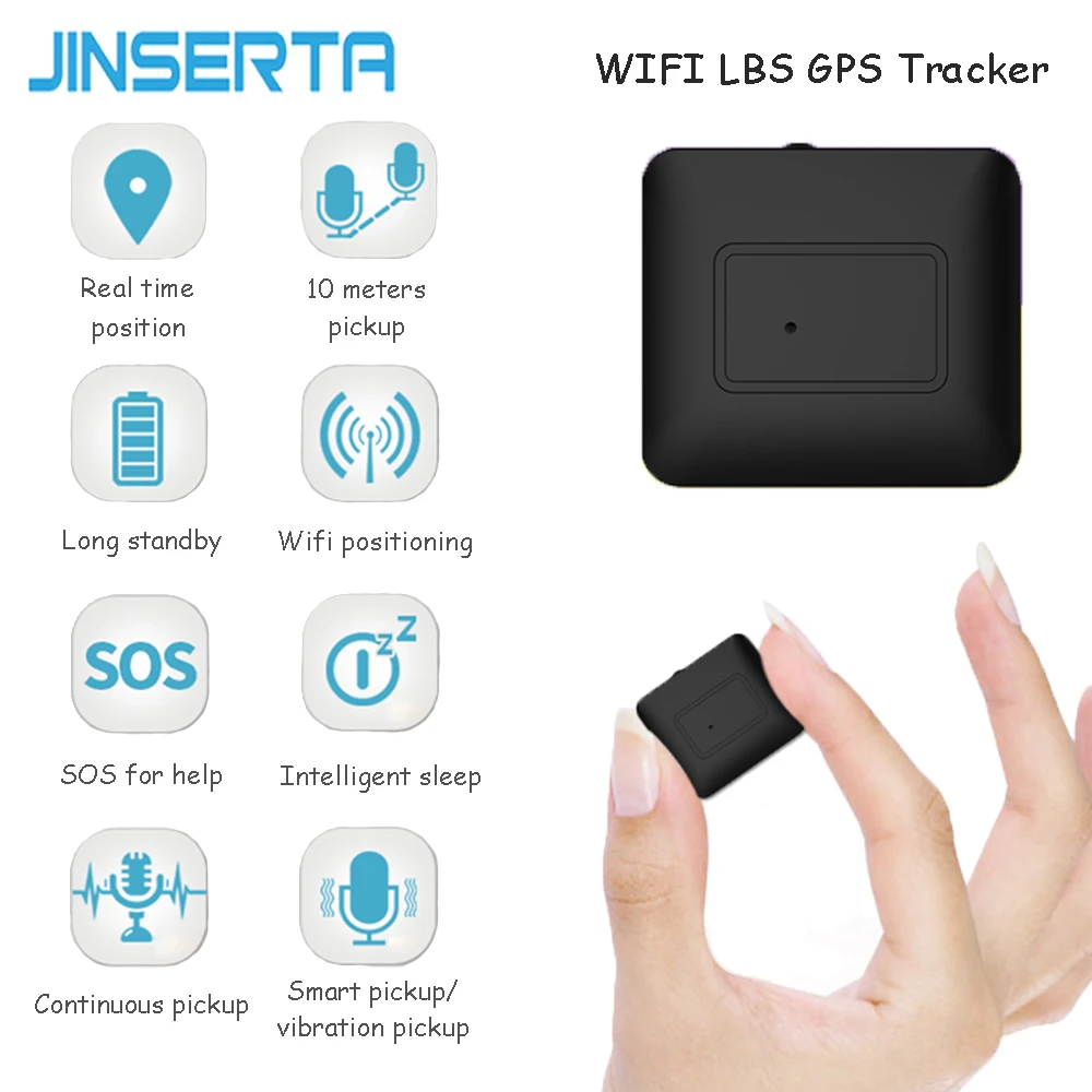 Мини GPS трекер JINSERTA водонепроницаемый без установки|GPS для транспорта| |