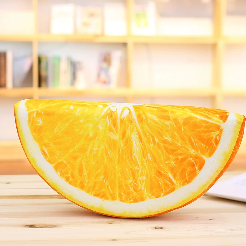 

Creative 3D Watermelon Kiwi Oranges Grapefruit Print Fruit Plush Toy Doll Pillow Car Office Air Conditioning Home Decoration