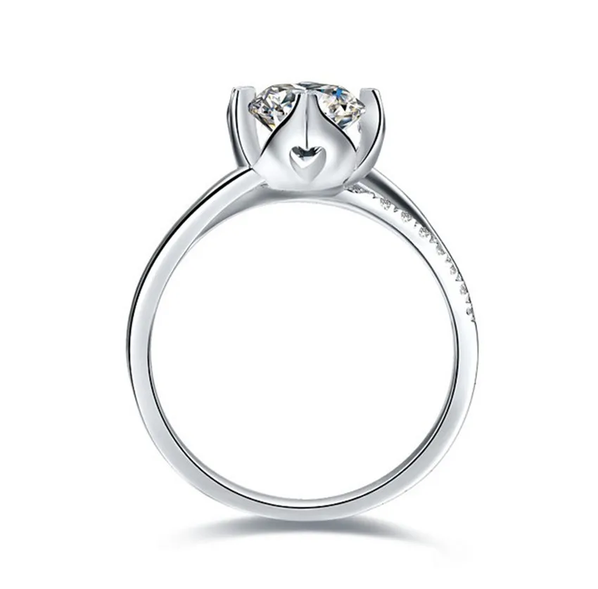 Blossom Cherry 0.5Ct 5 0 мм G-H тест положительные кольца с муассантом положительная