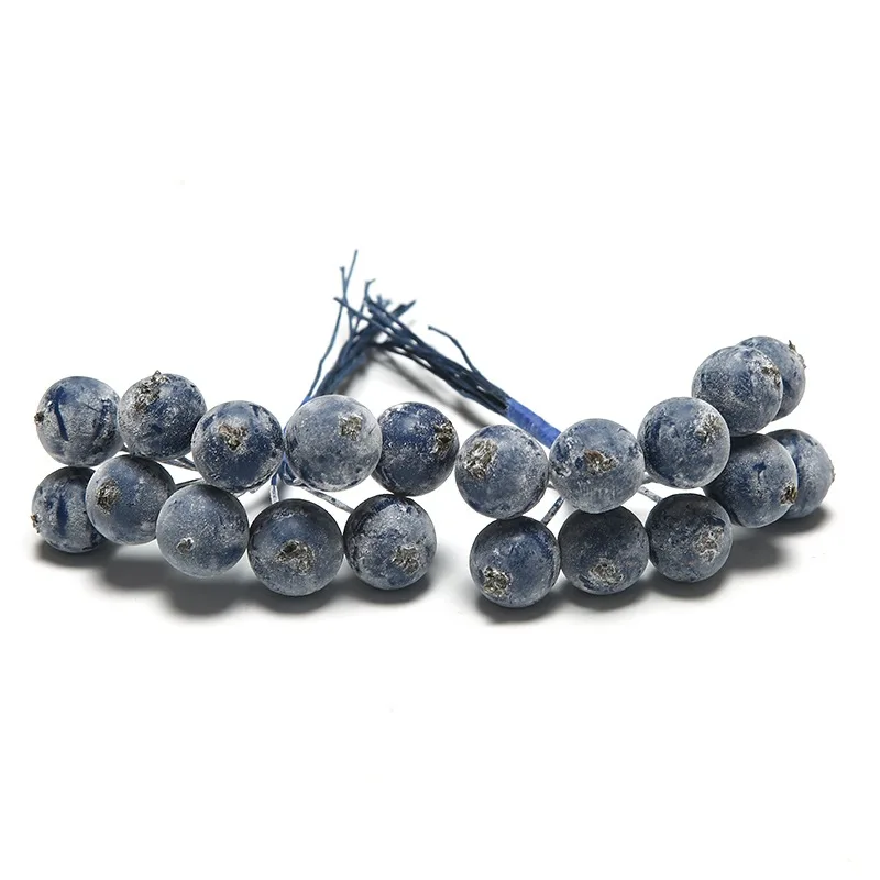 10 шт. голова DIY букет черника искусственные тычинки цветов поддельный фрукт из