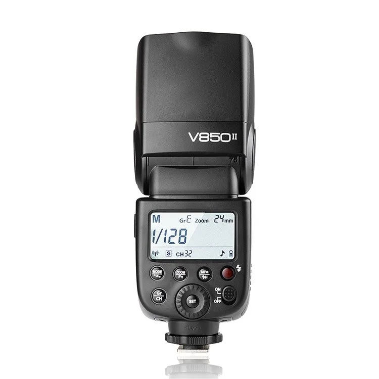 Godox V850II GN60 с 2000 мА/ч, литий-ионный аккумулятор Батарея 2,4G Беспроводная Системы светодиодная вспышка Speedlite для sony цифровой зеркальной камеры Canon Nikon DSLR Камера