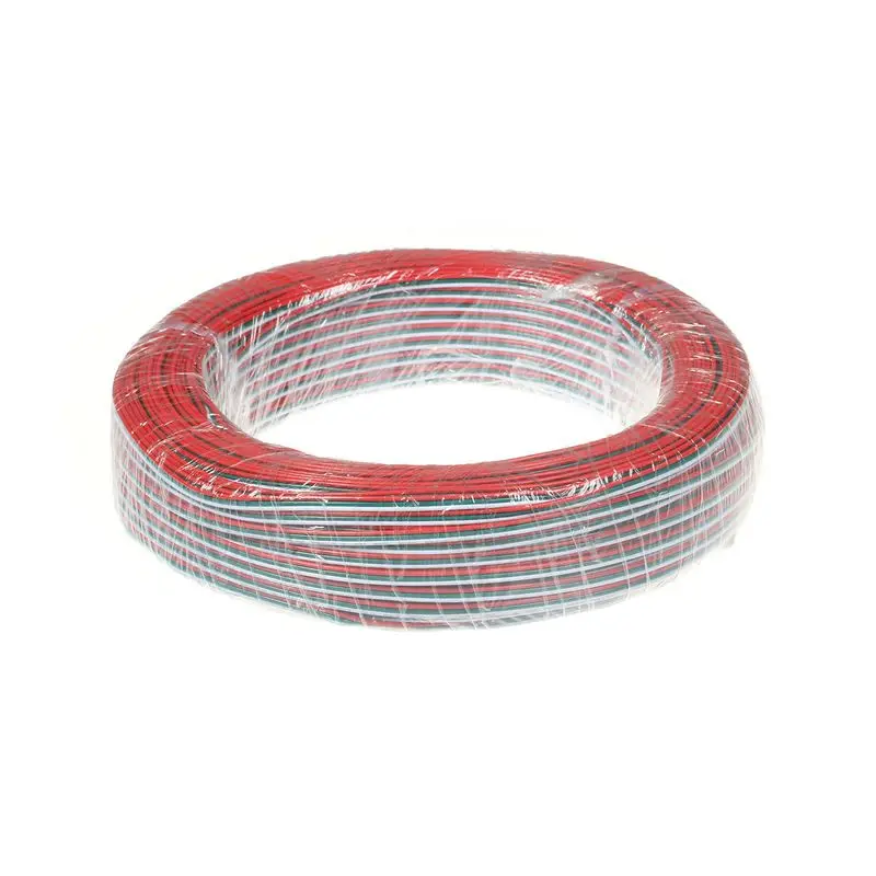 8 рулон 100 м 22AWG 3 Pin Светодиодный расширение провода Соединительный шнур для