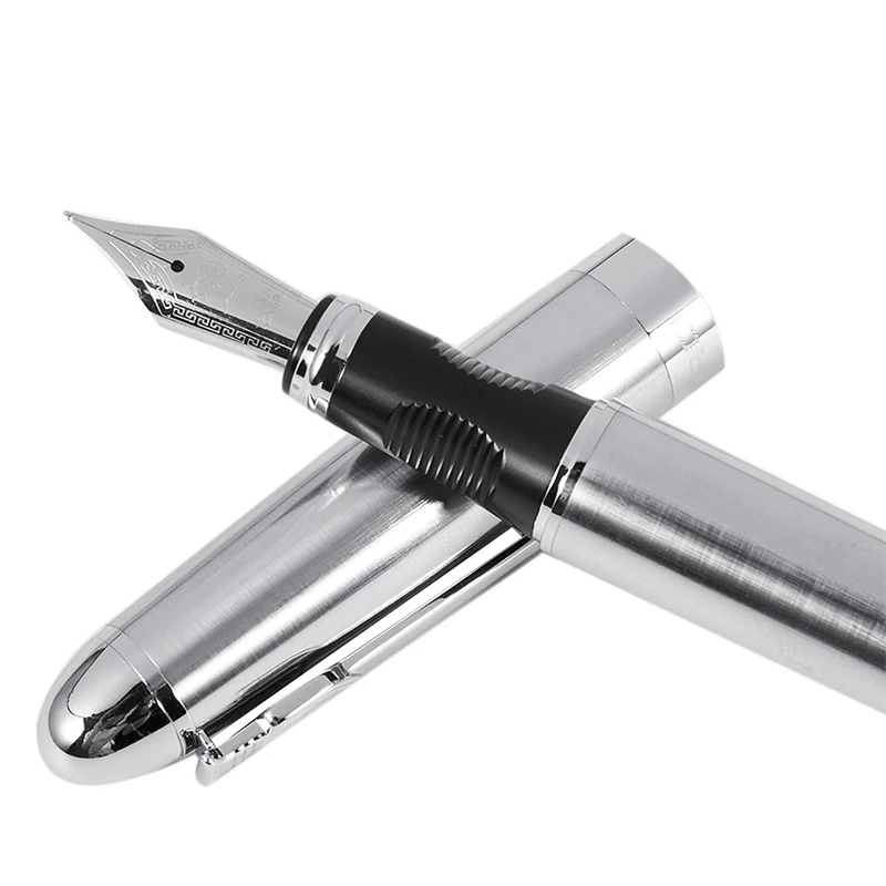 Jinhao 450 A перьевая ручка iridiumstudent 0 5 мм перо Ручка роллер серебро|Перьевые ручки| |