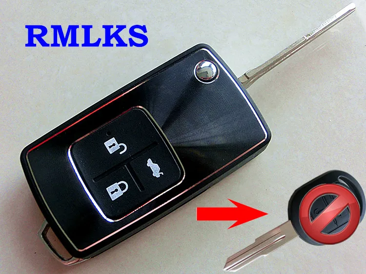 RMLKS 3 кнопки модифицированный раскладной чехол для ключей с дистанционным