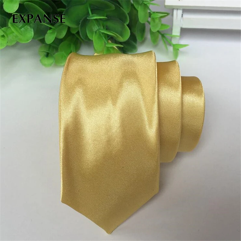 Fashion Slim Narrow Ties For Men/Women Skinny Solid Color Satin 5cm Gorgeous Dancers Neckties Free Shipping | Аксессуары для