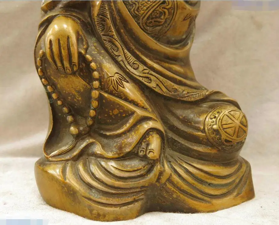 11&quot China bronze copper Buddhism Kwan-yin Bodhisattva buddha Sculpture Statue | Дом и сад