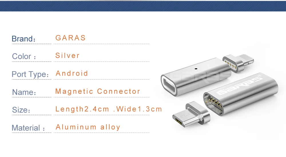 GARAS Тип-C на Micro/для iPhone Магнитный адаптер для iPhone/Android 3in 1 кабель для передачи данных конвертер адаптер Тип C на Micro USB C
