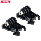 Probty 2 шт. Универсальный быстросъемный базовый кронштейн для GoPro Hero 3 3 + 4 5 Session SJ4000 SJ5000 SJCAM Xiaoyi 4K H9