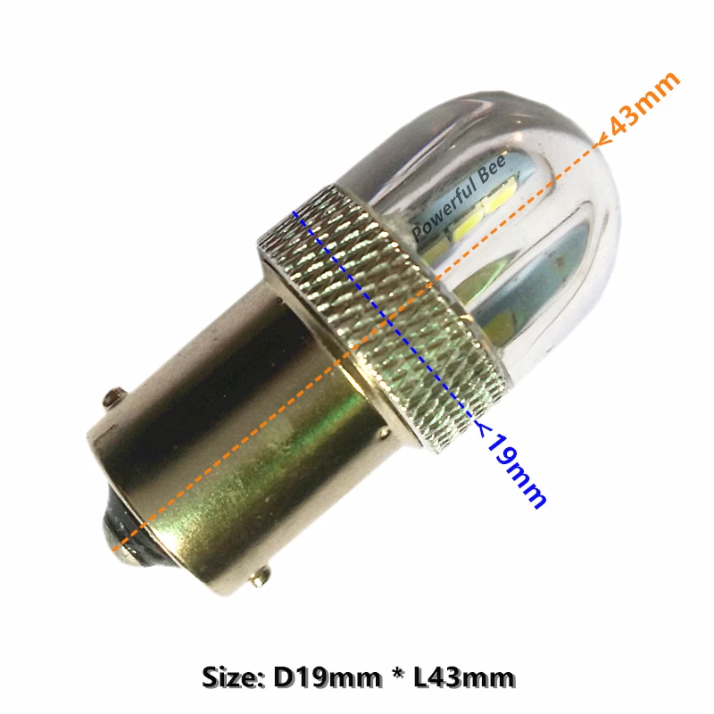 2x1156/p21w/ba15s 2835SMD 3W холодный белый Светодиодный 12В указатели поворота для мотоцикла и велосипеда 1157/bay15d тормозные задние фонари лампа