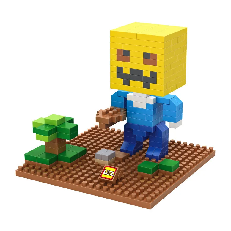 Оптовая LOZ Блоки Мультфильм Моя Игра Мини DIY Развивающие Игрушки Строительство