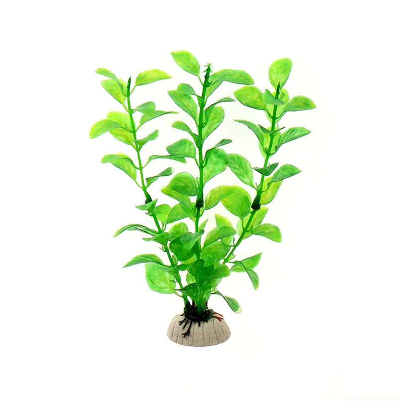 PVC Fish Accessories Aquarium Decoration Green Artificial Plastic Water Grass Plants Aquatic Pet for | Дом и сад