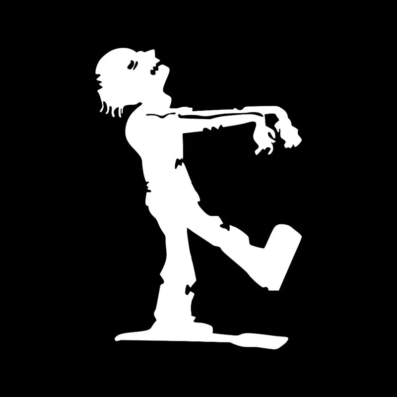 YJZT 9x13.3CM Halloween Decor Retro Walking ZOMBIE Silhouette Vinyl Decals Car-styling Car Sticker S8-1222 | Автомобили и