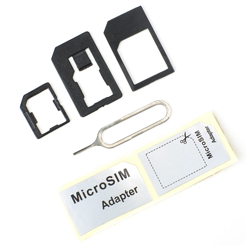 Ультратонкий адаптер из поликарбоната 3 в 1 Micro Standard для SIM карты прочный